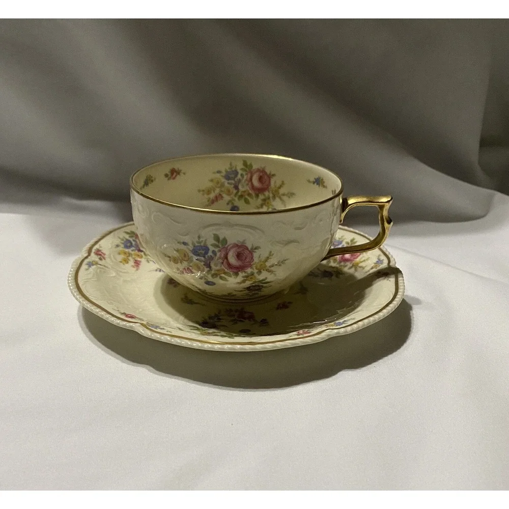 Rosenthal Continental Marianne Flat Cup & Saucer  EXCELLENT!!! Set Of Four